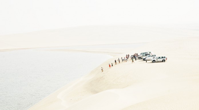 Dune Bashing Outside Doha