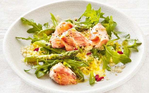 Salmon, asparagus