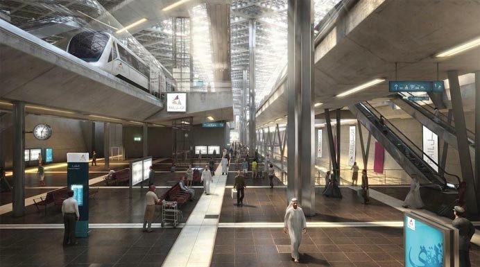 Qatar Rail showcases architectural finishes 600,000 people a day expected to use Doha Metro