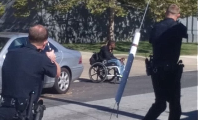 The shocking moment four cops shoot