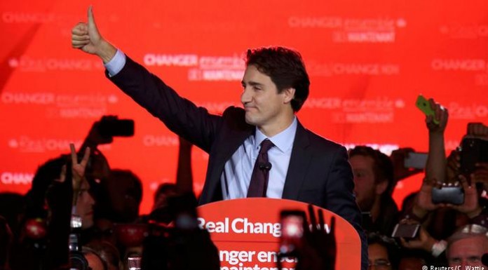 Trudeau declares victory in Canada