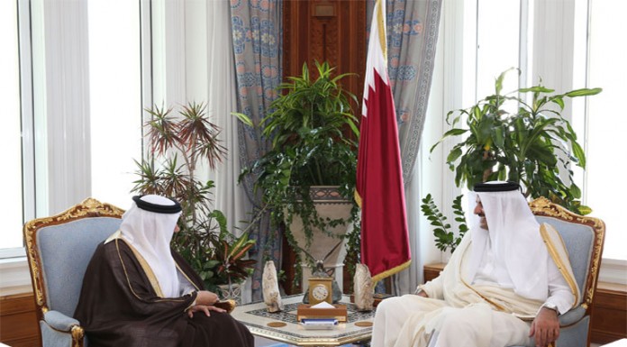 Emir Meets GCC Secretary General