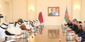 Emir Holds Talks with Azerbaijan President