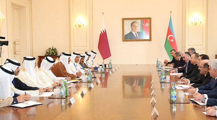 Emir Holds Talks with Azerbaijan President Emir Holds Talks with Azerbaijan President