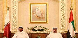 Emir Meets Crown Prince of Abu Dhabi
