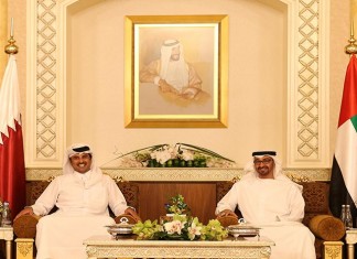 Emir Meets Crown Prince of Abu Dhabi