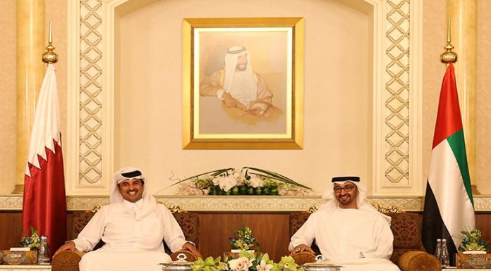 Emir Meets Crown Prince of Abu Dhabi