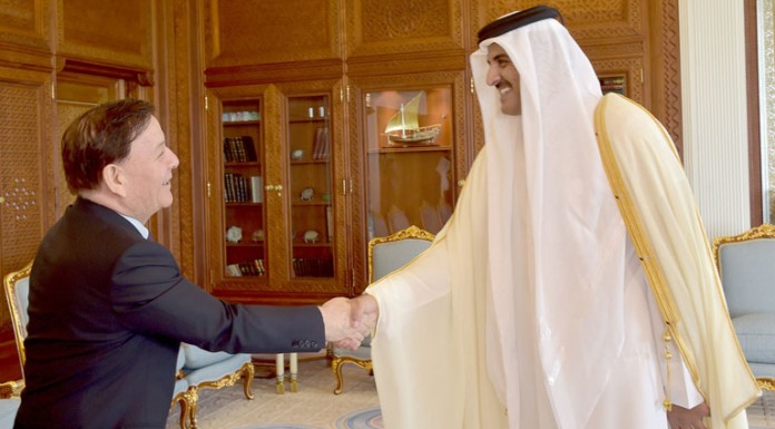 Emir Meets President of China-Arab
