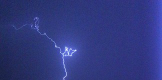 Night thunderstorms in Qatar