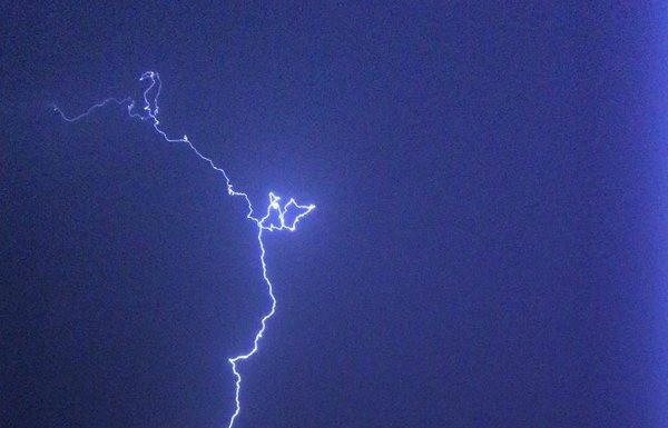 Night thunderstorms in Qatar