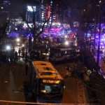 A view of the site of an explosion in Ankara