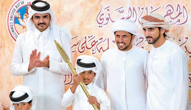 Emir’s sons at annual camel racing Emir’s sons at annual camel racing