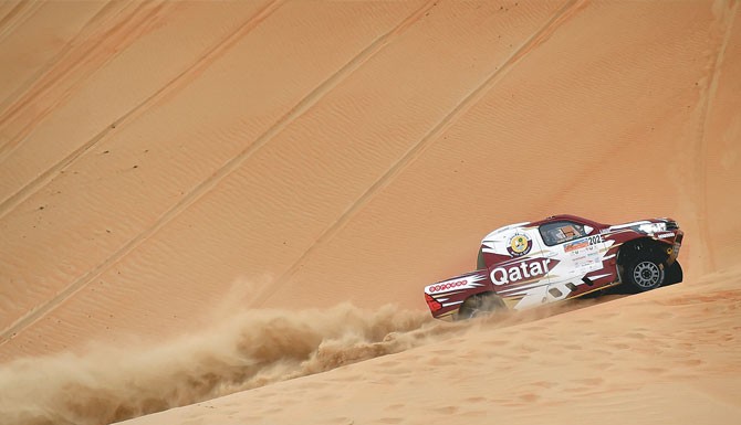 Attiyah extends Desert Challenge lead on a rainy day Attiyah extends Desert Challenge lead on a rainy day