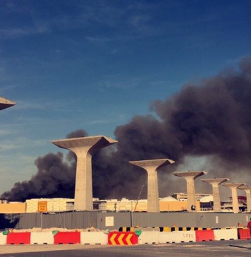 Fire at under-construction Mall of Qatar