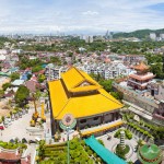 Penang, Malaysia, view of George Town from Kek Lok Si Temple, by travel and panoramic photographer Matthew Williams-Ellis