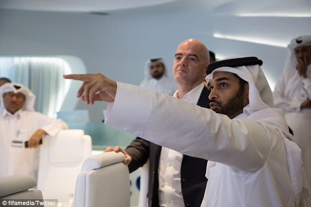 Gianni Infantino visits 2022 World Cup host Qatar