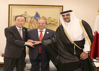 Emir Meets Yemeni President, UN Chief