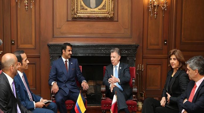 Emir, Colombian President Hold Official Talks