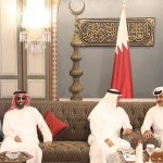 Emir Welcomes Abu Dhabi Crown Prince Upon Arrival-2