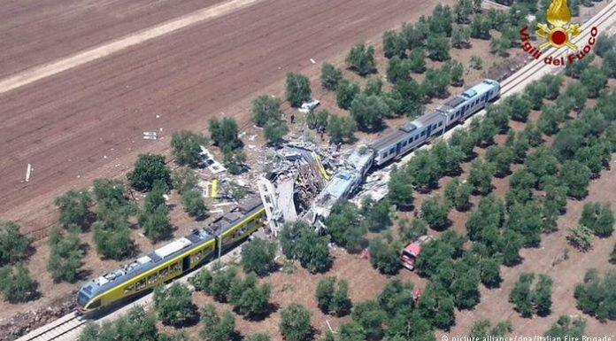Multiple fatalities as train crashes in southern Italy Multiple fatalities as train crashes in southern Italy