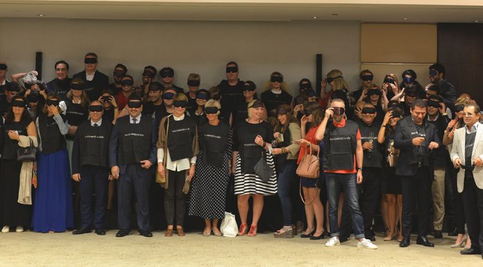 Oryx Rotana host the “Blindfold Dinner”