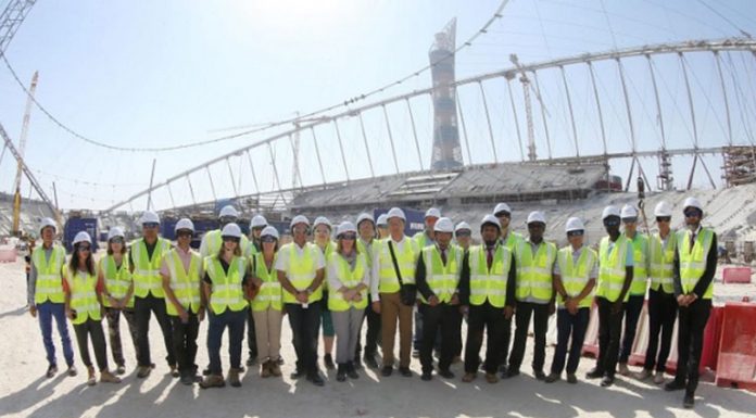 Representatives of Communities in Qatar Visit Khalifa Stadium
