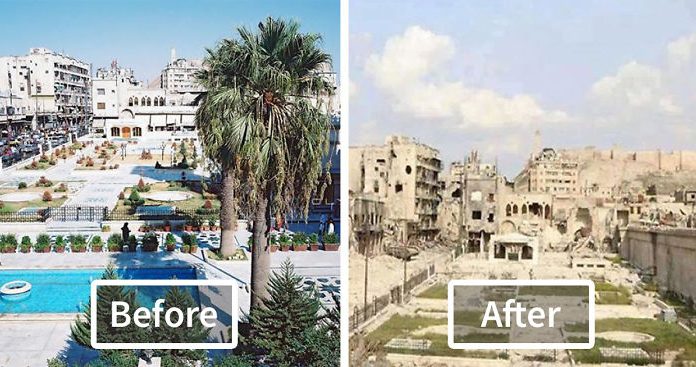 25 BEFORE AND AFTER PICS REVEAL WHAT WAR HAS DONE TO SYRIA