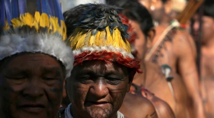 Indigenous Brazilians rally to demand land rights protection