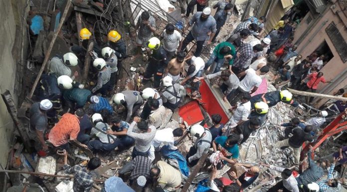 India: 10 dead, dozens trapped as building collapses in Mumbai