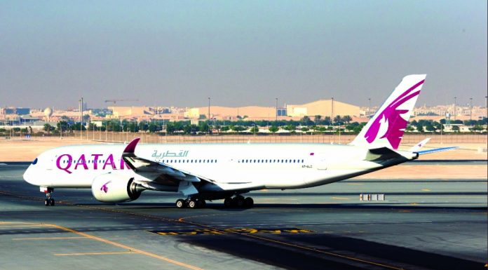 Qatar Airways operates 3 flights a week for Addis Ababa