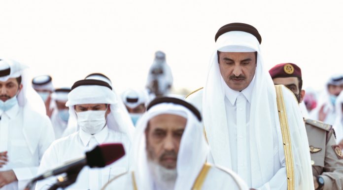 His Highness performs the Eid Al-Adha prayer