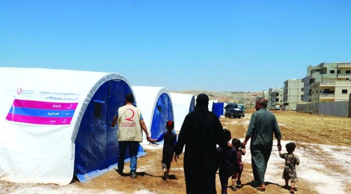 Displaced Syrians: Qatar Charity shelter projects are a safety umbrella for our families