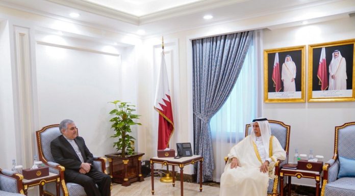 The Speaker of the Shura Council meets with the Iranian ambassador