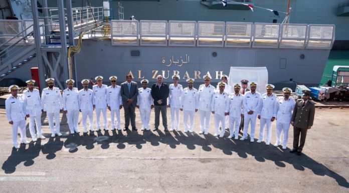 Minister of State for Defense Affairs inaugurates the Zubara ship in Italy