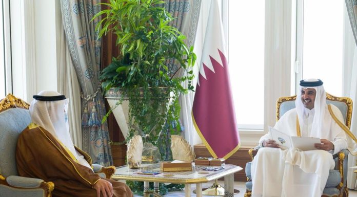 His Highness receives a message from the Deputy Emir and Crown Prince of the State of Kuwait related to brotherly relations