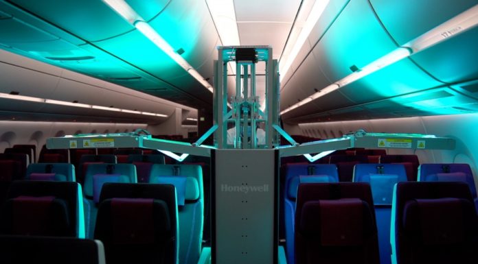 Qatar Airways is the first global company to use Honeywell devices to sterilize cabin using ultraviolet rays