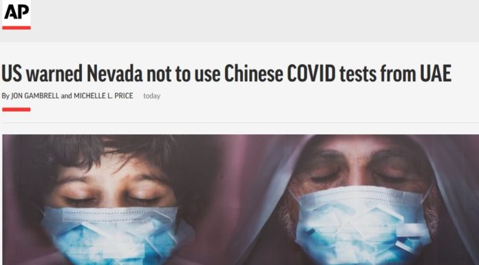 US intelligence warns the state of Nevada against using corona scanners donated by the UAE