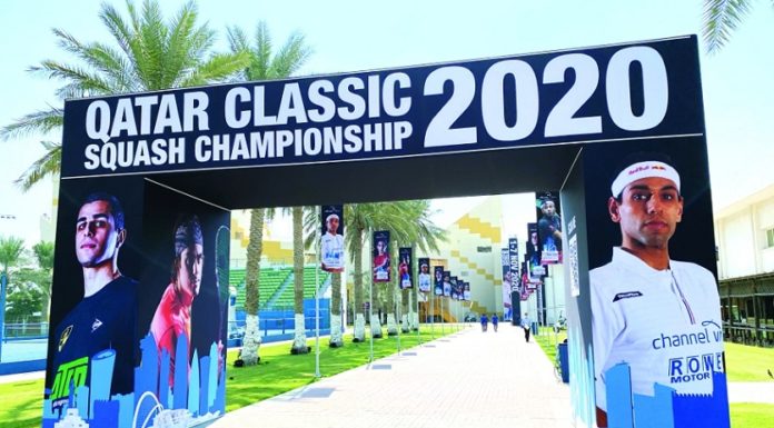 Preparations intensified to host the Qatar Classic International Squash Championship