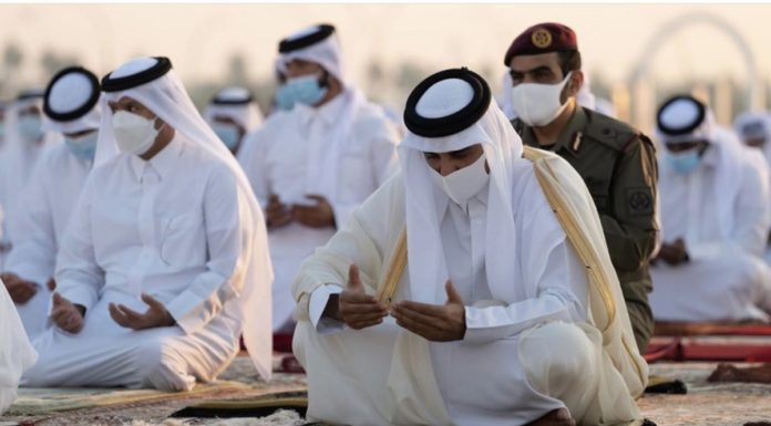 His Highness performs the rain prayer in the Al-Wajba chapel