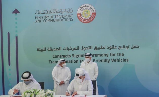 The Prime Minister: We took a historic step today by signing contracts to switch to environmentally friendly vehicles