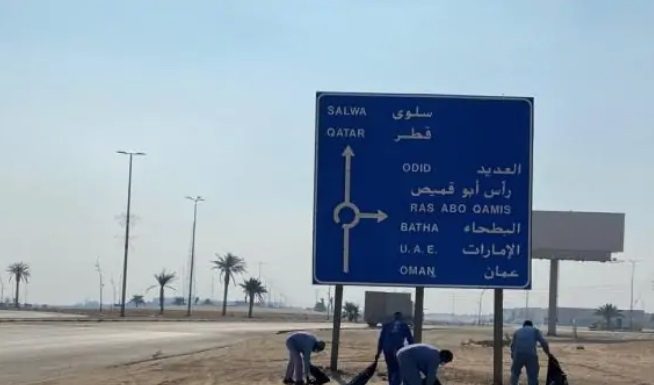 In pictures, the Saudi Salwa port is preparing to receive travelers from Qatar
