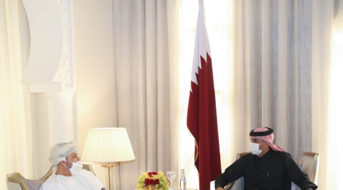 The Prime Minister reviews with the Omani Minister of Interior the strong fraternal relations