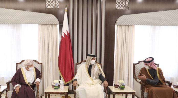 His Highness receives the Omani and Jordanian interior ministers