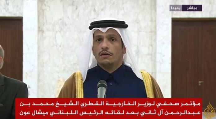 Foreign Minister from Lebanon: I carry a message of support from His Highness, and we never seek to undermine the French initiative