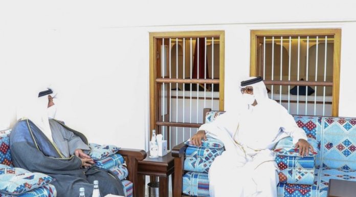His Highness reviews brotherly relations with the Kuwaiti Deputy Prime Minister and Minister of Defense