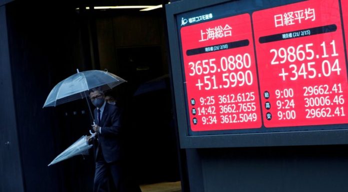 Asian shares jump after Powell nixes rate hike fears