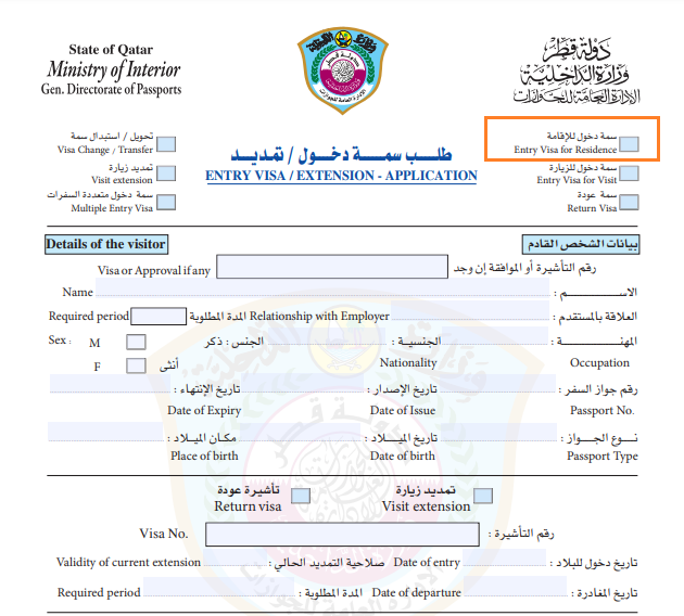 qatar visit visa print