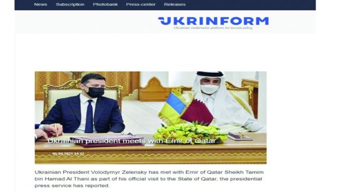 Ukrainian newspapers: Qatari and Ukrainian keenness to strengthen relations