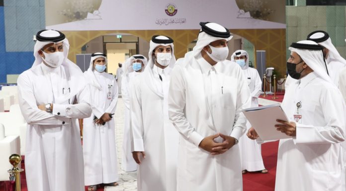 The Prime Minister inspects the headquarters of the Candidates Committee for the Shura Council elections