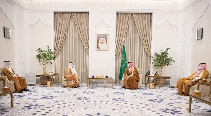 His Highness sends a written message to the Saudi Crown Prince